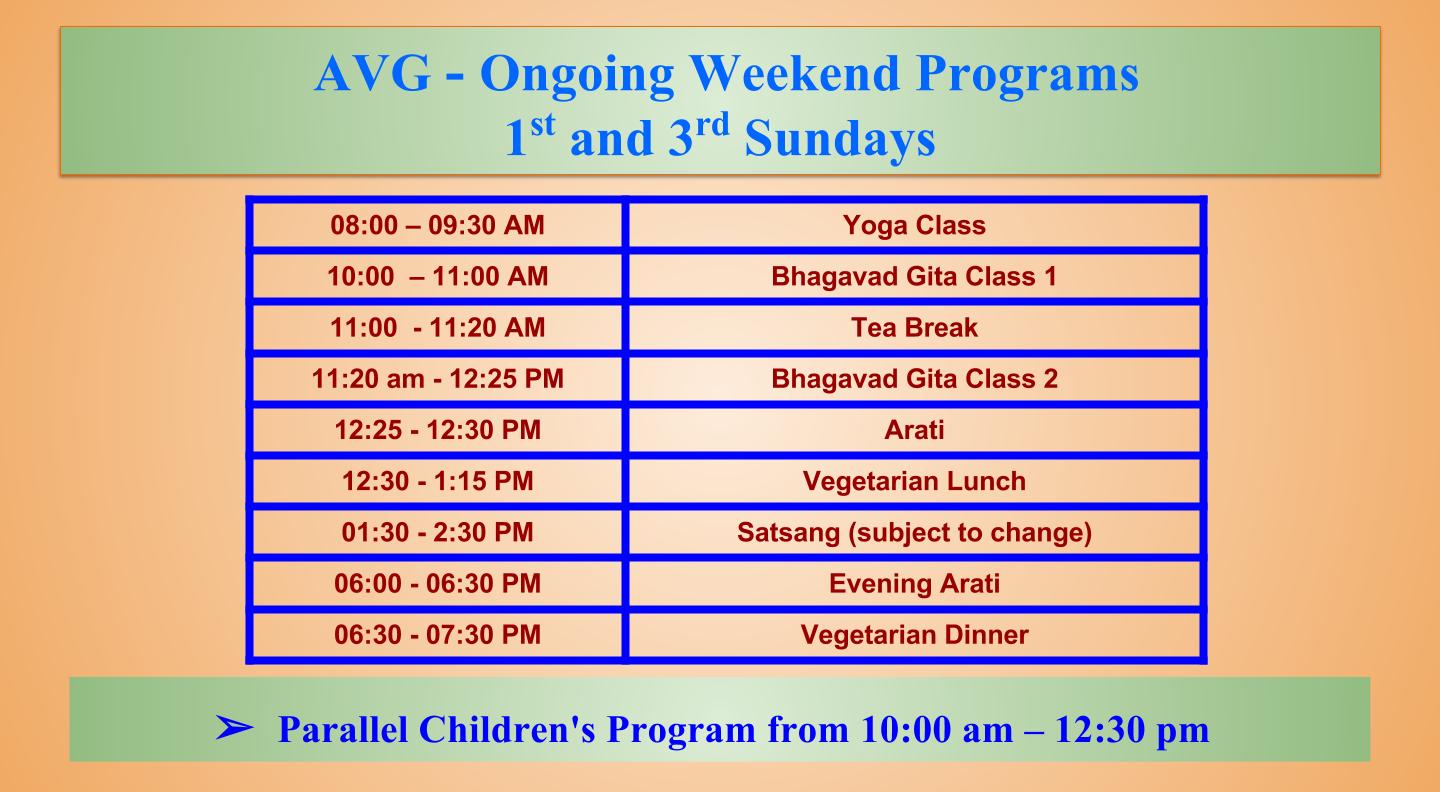 Bhagavad Gita classes